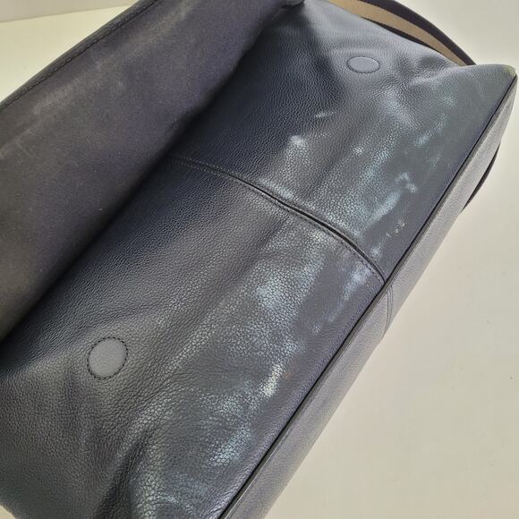 Coach F54792 Leather Charles Laptop Crossbody Shoulder Bag Midnight Blue Large - Picture 13 of 15